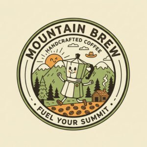 Customizable playful logo prompt (retro mascot badge style)